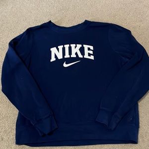 Nike navy crewneck size medium